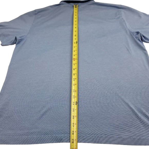 Travis Mathew Mens  2XL XXL Shirt Pima Cotton Micro Striped‎ Embroidered Polo - Picture 10 of 11
